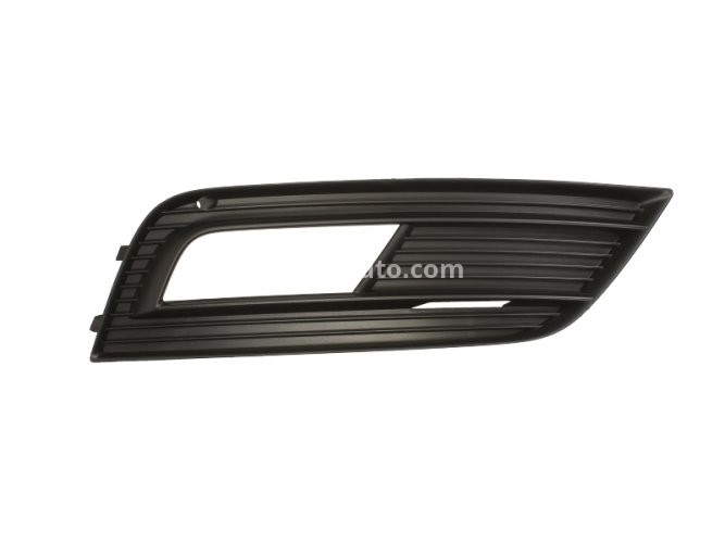 Grilă proiector ceață -  față dreapta (cu gauri pentru lampa de ceață, negru) , pentru: AUDI A4 ALLROAD B8, A4 B8 11.07-05.16 11.11-