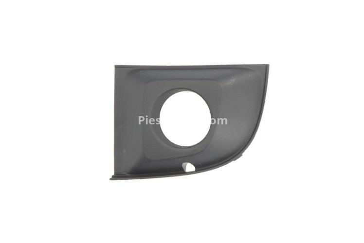 Grilă proiector ceață -  față stânga (cu gauri pentru lampa de ceață, plastic, negru, TÜV) , pentru: FIAT 500 / 595 / 695, 500C / 595C / 695C; FIAT 500 07.07- 10.07-