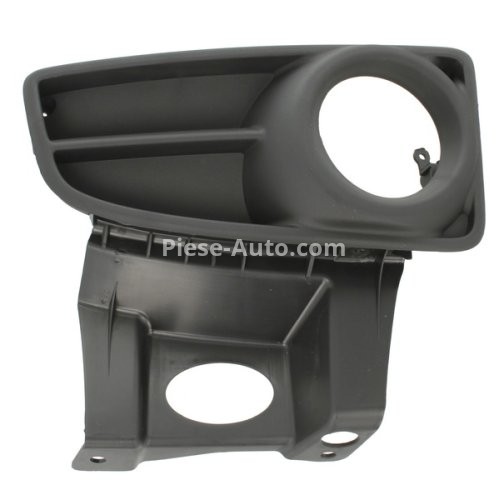 Grilă proiector ceață -  față dreapta (cu gauri pentru lampa de ceață, plastic, negru) , pentru: FIAT PANDA, PUNTO, PUNTO EVO 09.99- 09.03-12.12