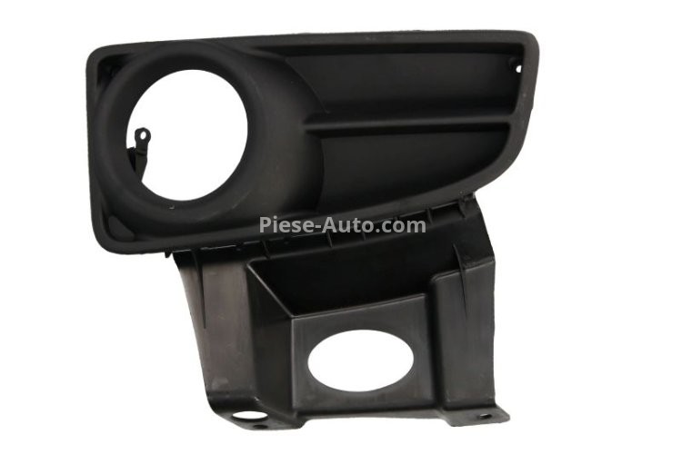 Grilă proiector ceață -  față stânga (cu gauri pentru lampa de ceață, plastic, negru) , pentru: FIAT PANDA 09.03- 09.03-12.12