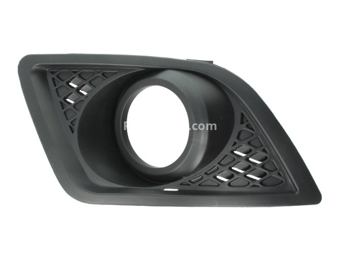 Grilă proiector ceață -  față dreapta (cu gauri pentru lampa de ceață, negru) , pentru: FORD FIESTA V 11.01-12.10