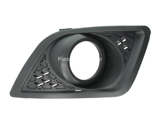 Grilă proiector ceață -  față stânga (cu gauri pentru lampa de ceață, negru) , pentru: FORD FIESTA V 11.01-12.10
