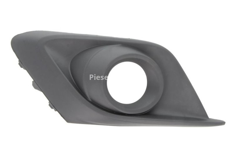 Grilă proiector ceață -  față stânga (cu gauri pentru lampa de ceață, gri inchis) , pentru: MAZDA 3 07.13- 09.13-