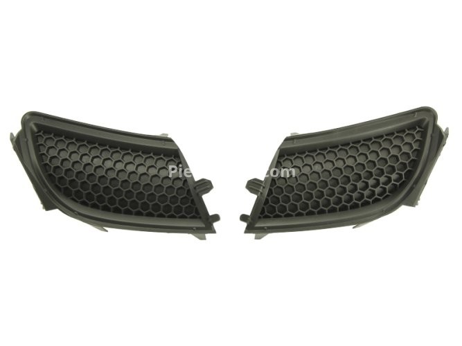 Ramă /ornament acoperire locaș proiector ceață dreapta/stânga (set, negru) , pentru: PEUGEOT 308, 308 I, 308 II 09.07-06.21 09.07-04.11