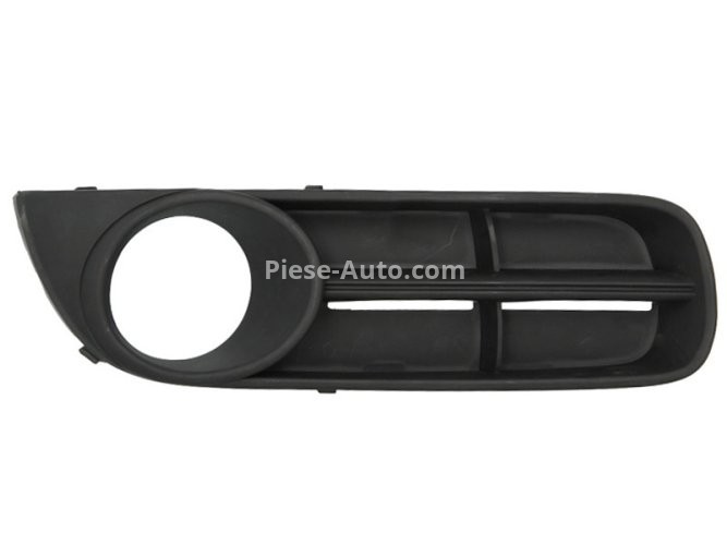 Grilă proiector ceață -  față dreapta (cu gauri pentru lampa de ceață) , pentru: SKODA FABIA II, ROOMSTER, ROOMSTER PRAKTIK 03.06-05.15 09.06-03.10