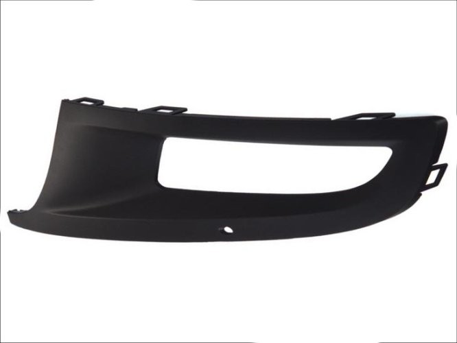 Grilă proiector ceață -  față stânga (cu gauri pentru lampa de ceață) , pentru: VW POLO, POLO IV, POLO V 09.02- 06.09-05.14