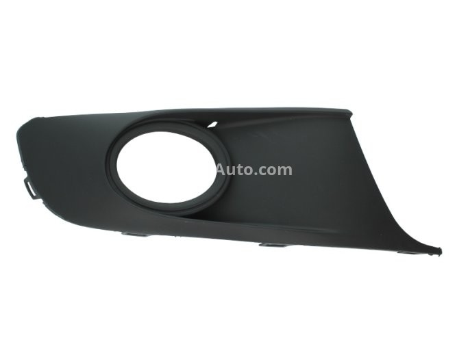 Grilă proiector ceață -  față dreapta (cu gauri pentru lampa de ceață, negru) , pentru: VW CADDY III, CADDY III/MINIVAN 04.04-05.15 08.10-